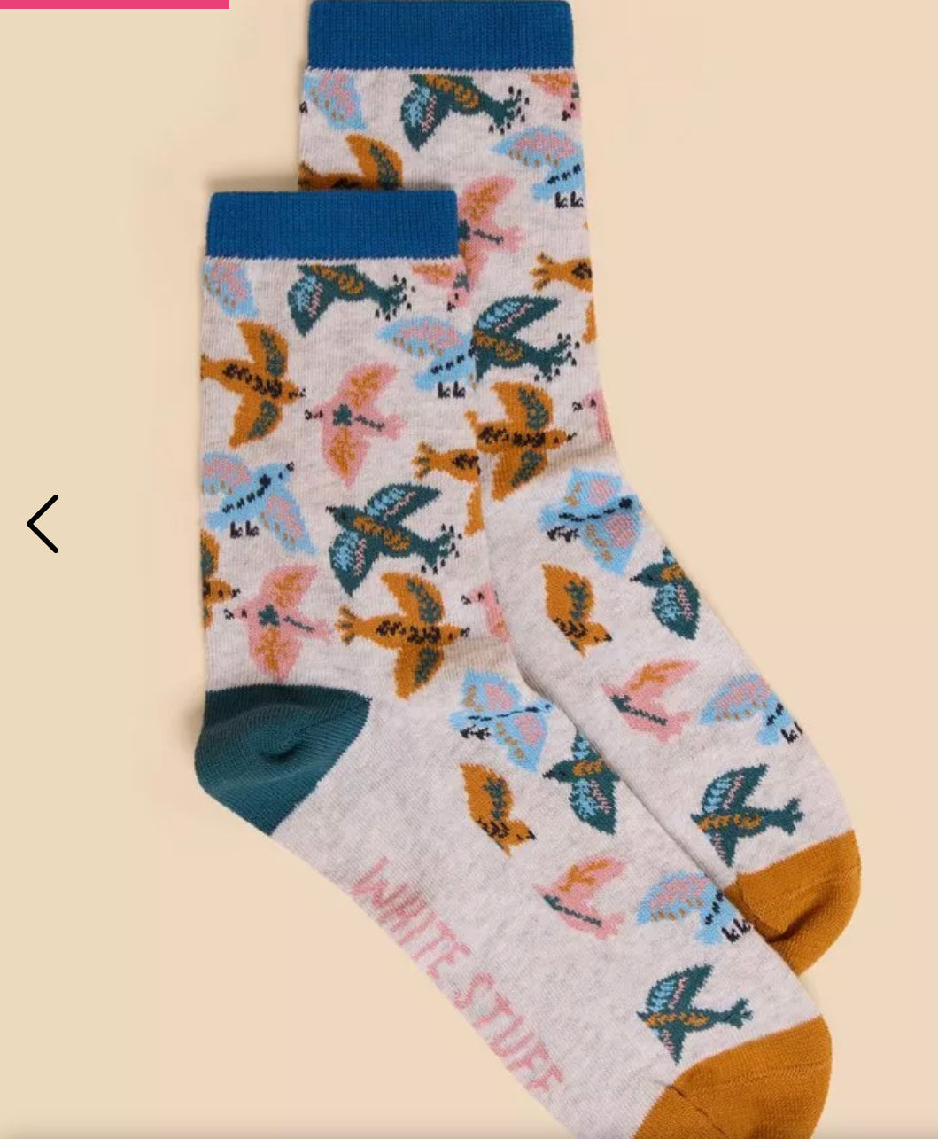 FLYING BIRD ANKLE SOCK  IN GREY MULTI