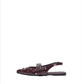 Laura burgandy sling back shoes