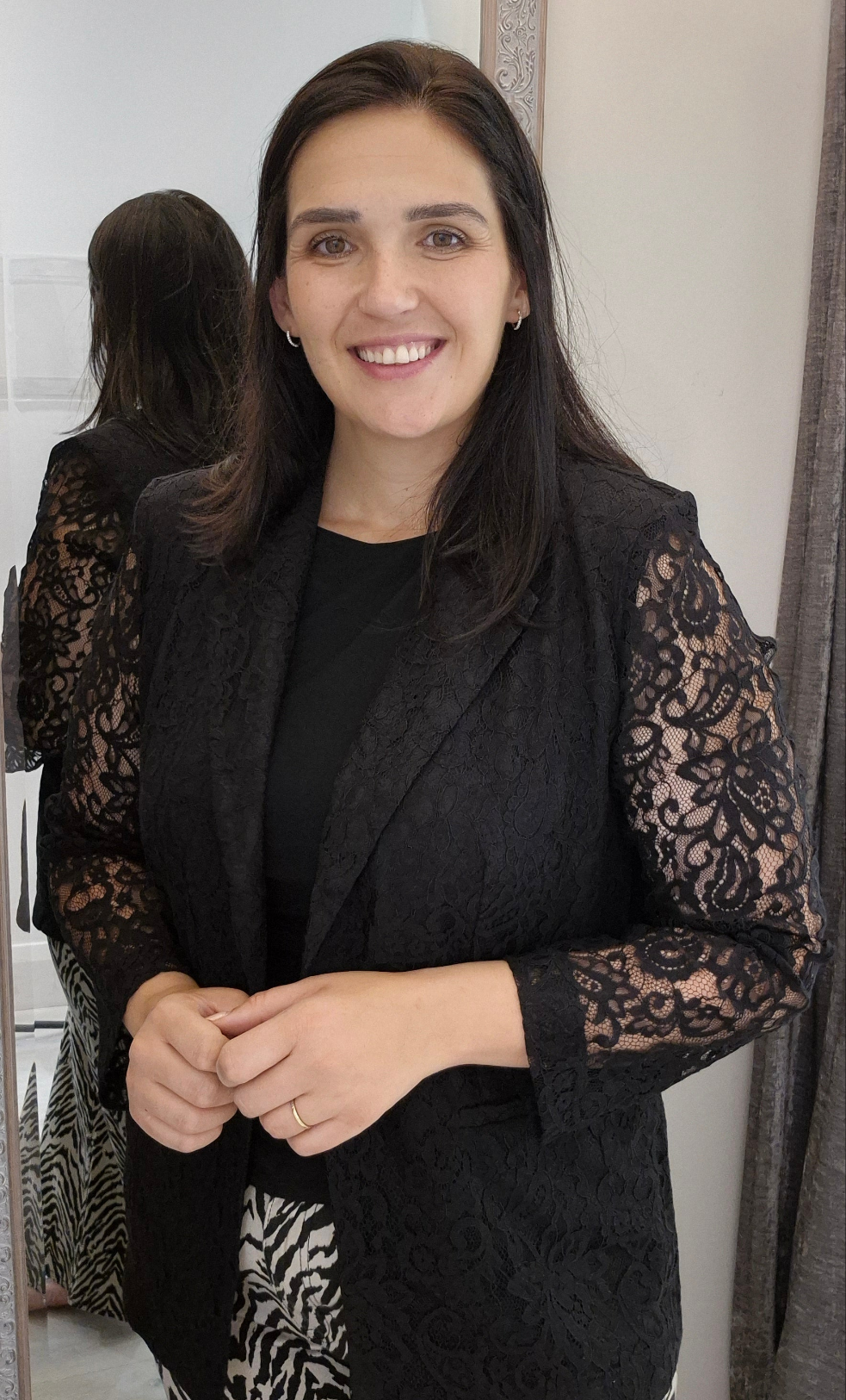 Alice lace black blazer