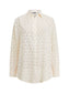 72MZU Geo Burn-Out Popover Shirt Classic Cream