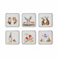 Wrendale Designs Set of 6 Christmas Coasters