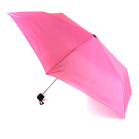 35007 Recycled plain pink print umbrella
