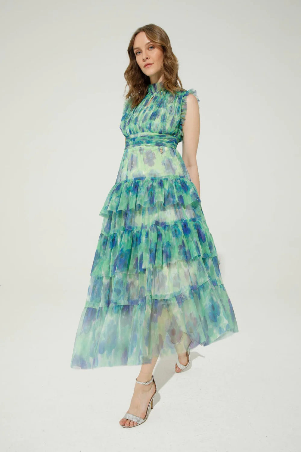 GoaGoa tulle flower print dress Mercurio