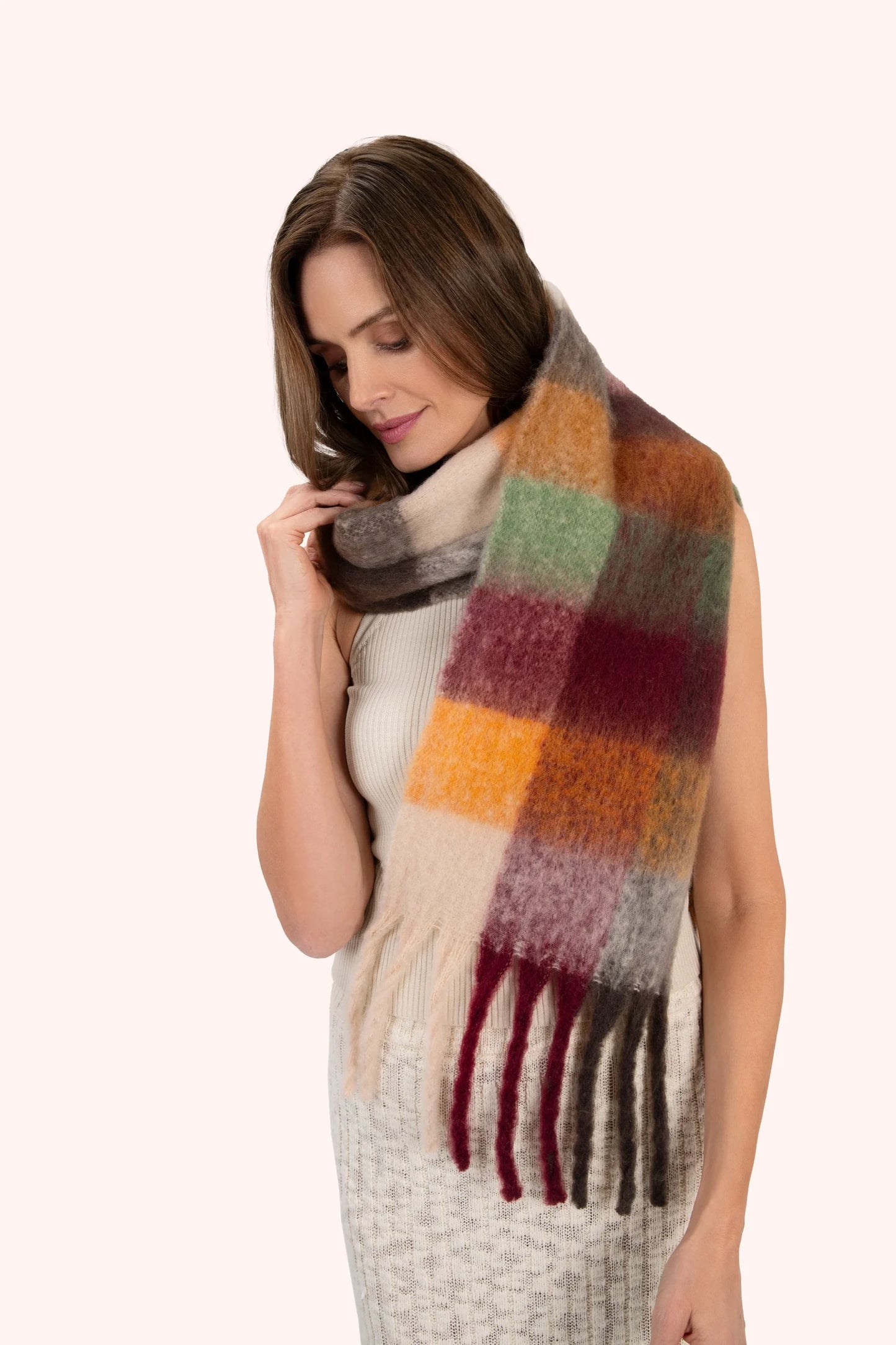 Powder Molly Cosy Scarf – Russet Mix