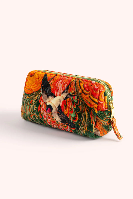 Quilted Vanity Bag - Marbled Swallow