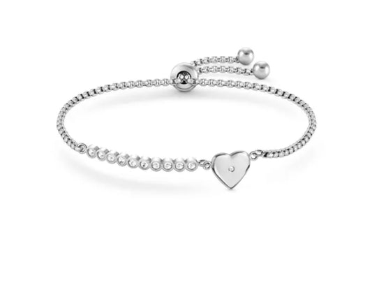 CZ
MILLELUCI BRACELET, HEART WITH CZ