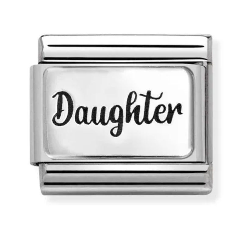 Classic Silver Daughter Charm