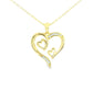 Gold hearts necklace