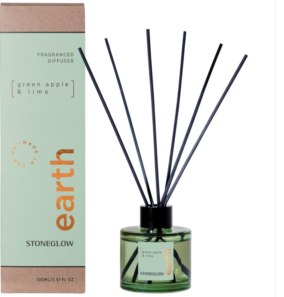 ELEMENTS - EARTH - GREEN APPLE & LIME - REED DIFFUSER