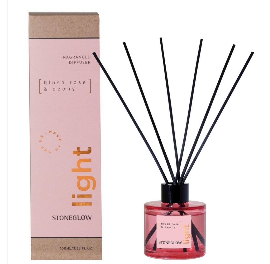 ELEMENTS - LIGHT - BLUSH ROSE & PEONY - REED DIFFUSER