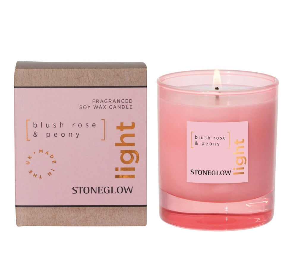 ELEMENTS - LIGHT - BLUSH ROSE & PEONY - SCENTED CANDLE - BOXED TUMBLER