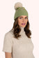 Willow Ditsy Flower Pompom Hat, Sage