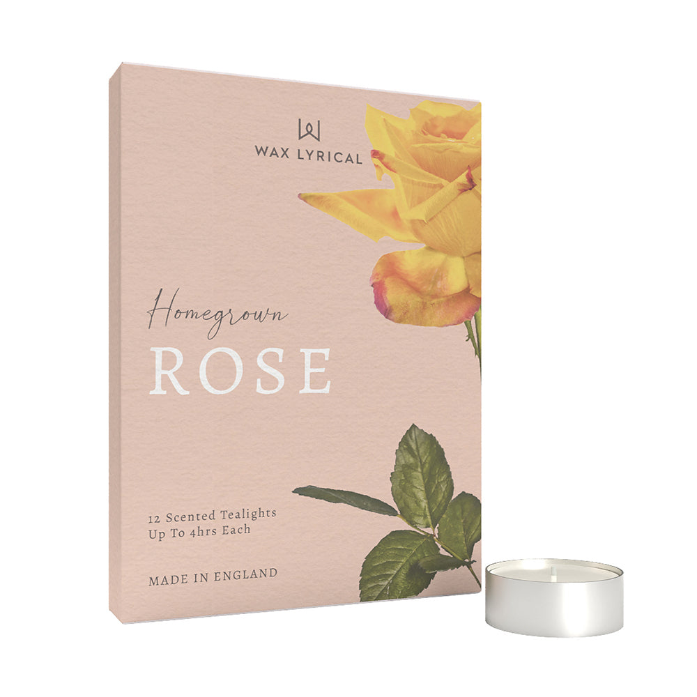 Wax Lyrical Rose Tealights Pack of 12