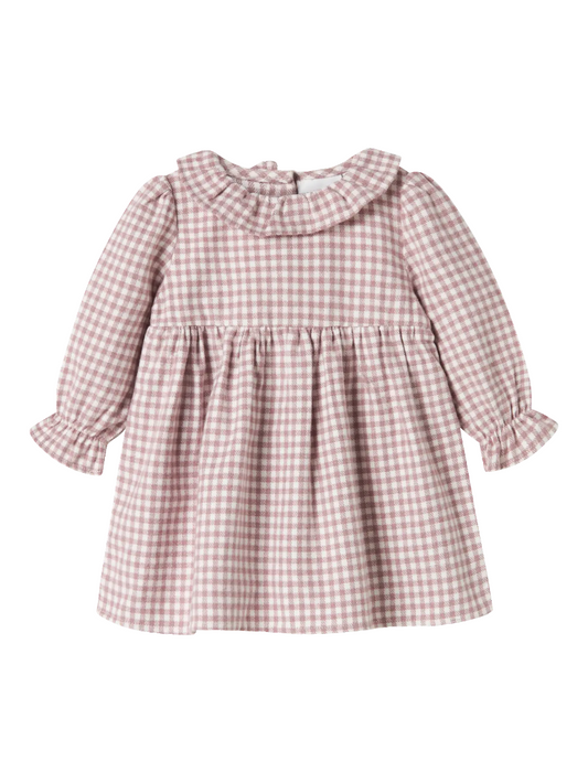 Gingham lilac and cream Dress