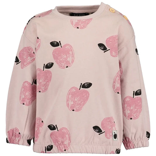 Pink apple print top