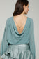 GEORGETTE BLOUSE WITH CHAIN ON THE BEHIND NECK