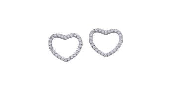 Stirling Silver heart earrings