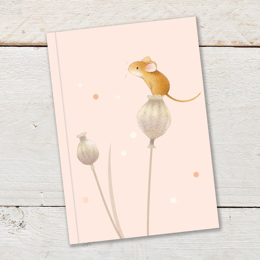 MOUSE & POPPY SEED HEADS NOTEBOOK