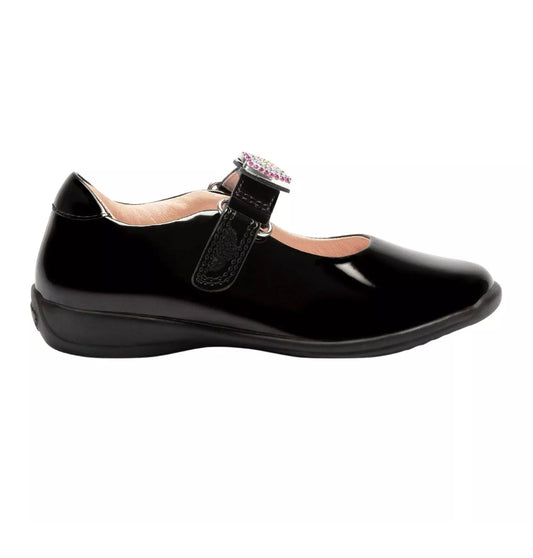 Lelli Kelly LK8106 (DB01) Erin Black Patent School Shoes F Fitting
