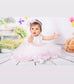 123054 Ecru/ Pink Christening Dress