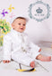 3718 Ivory Satin christening set,