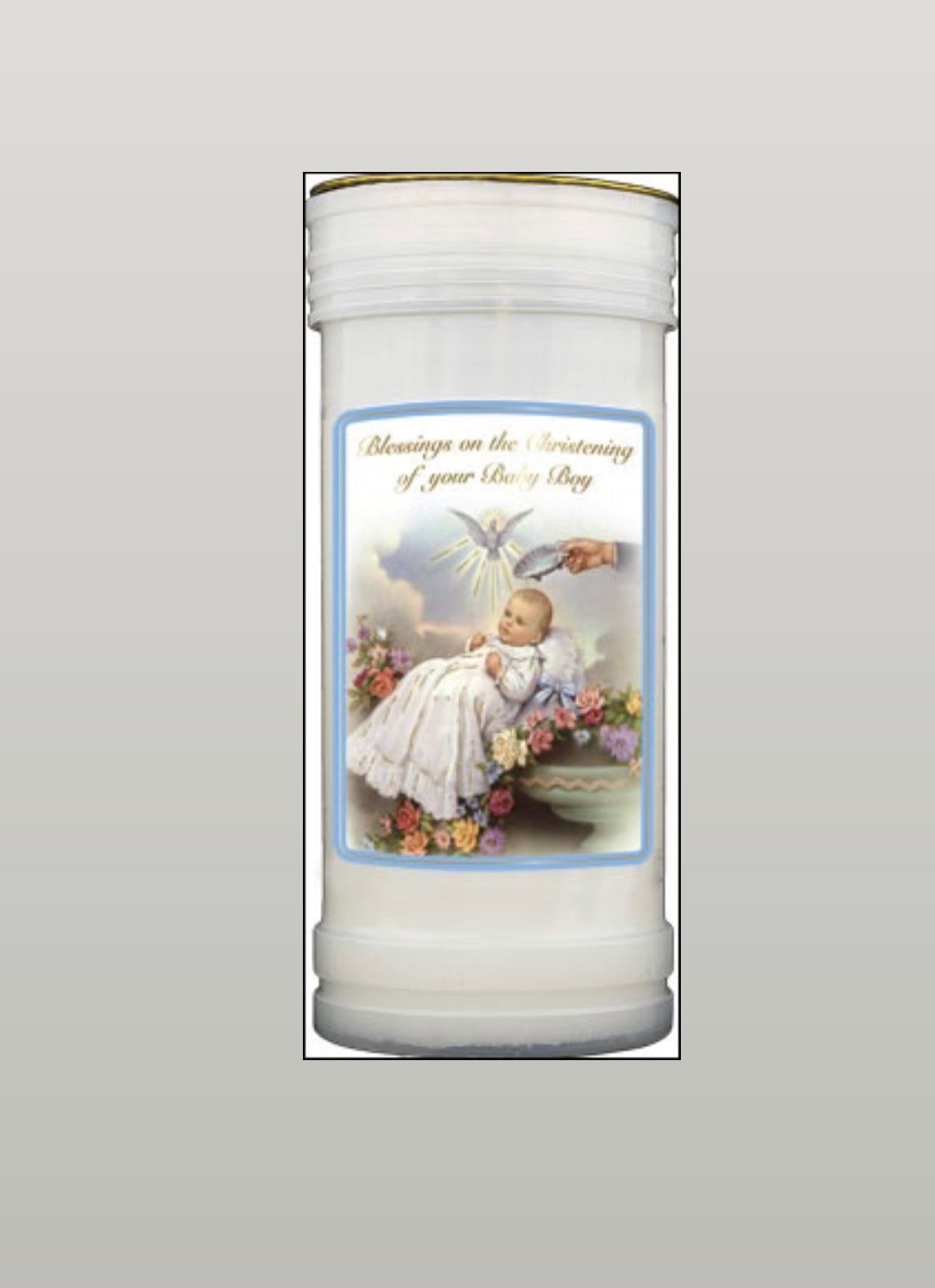 Pillar Candle - Boy - Christening (8617)