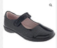 LELLI KELLY LK 8218 BLACK PATENT SCHOOL SHOES F FIT