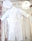 3718 Ivory Satin christening set,