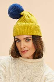 Ingrid Bobble Hat - Citrus