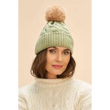 Svana Bobble Hat -Sage