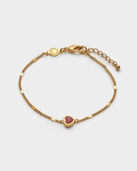 Rouge Waterproof Gold Heart Bracelet