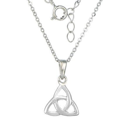 Small Silver Celtic Trinity Pendant ks301