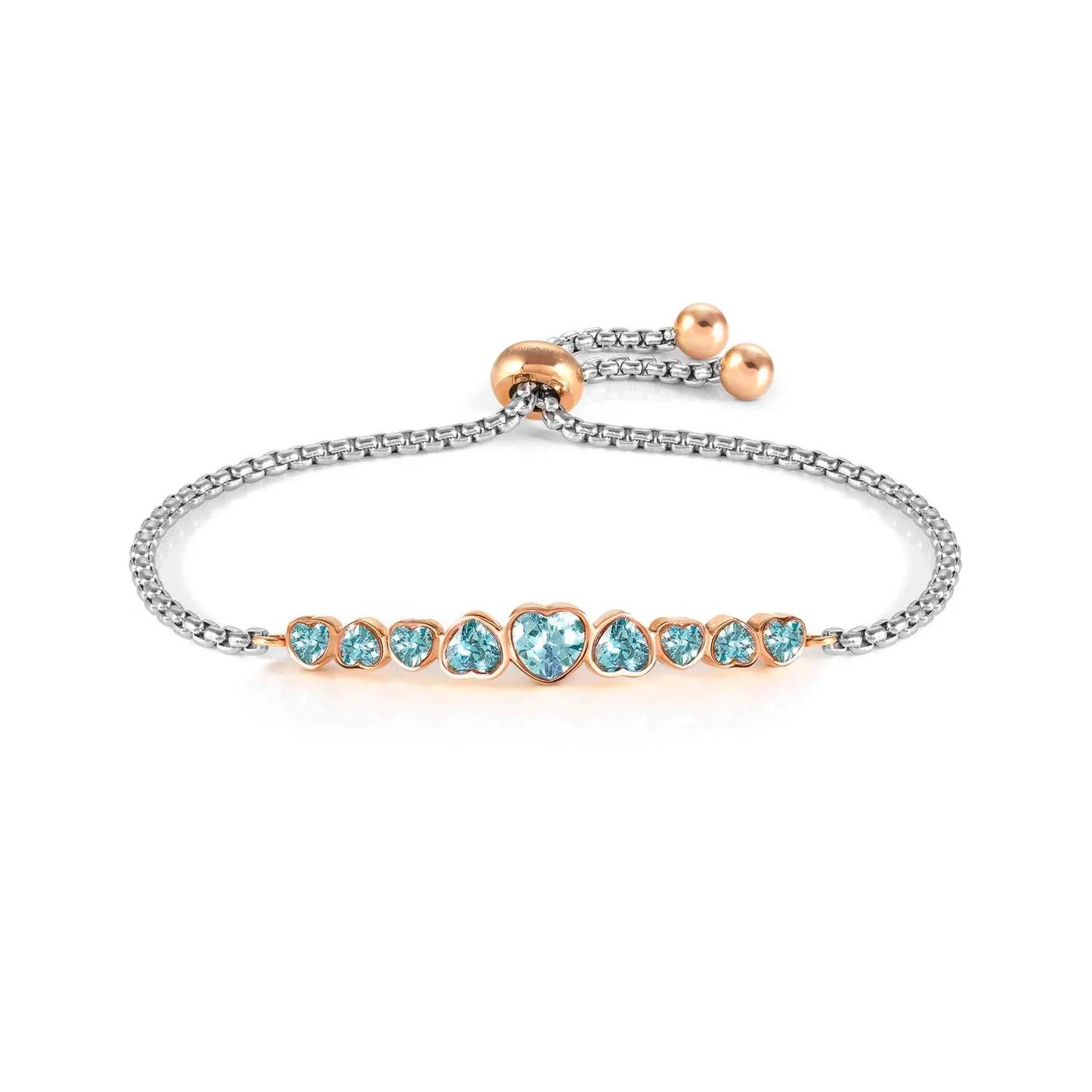 Nomination Milleluci Blue Heart Crystals Bracelet