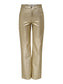 ONLY JUICY-VIV Gold High waist Wide Leg Fit Trousers