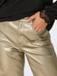 ONLY JUICY-VIV Gold High waist Wide Leg Fit Trousers