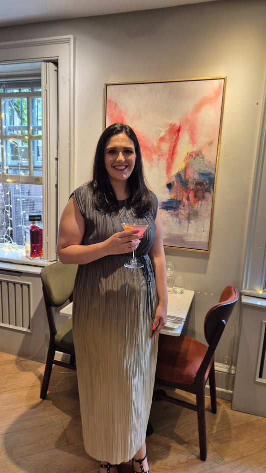 Xena Pleated Ombré Dress