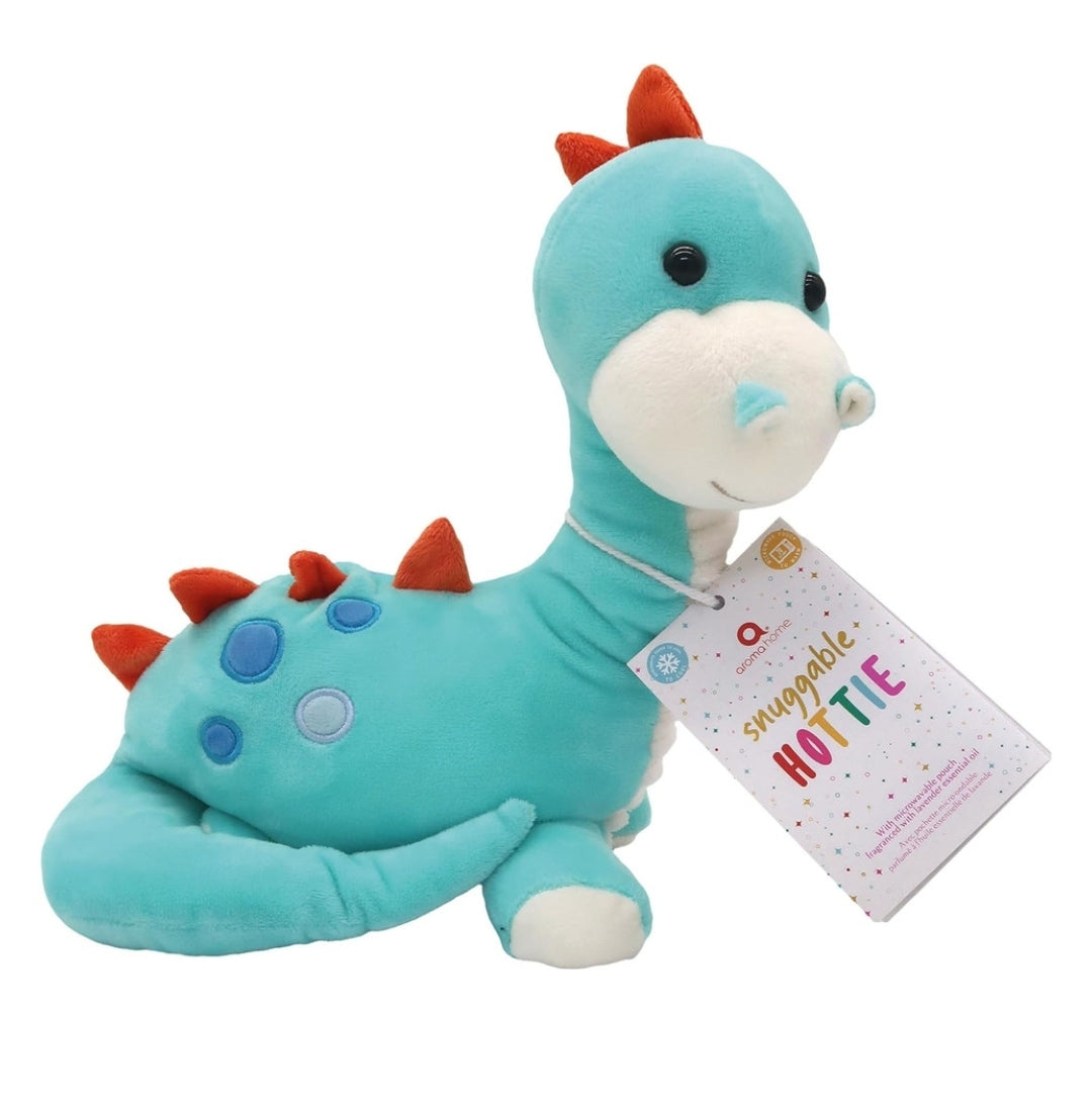 Blue Dinosaur Snuggable Hottie Heatable Toy