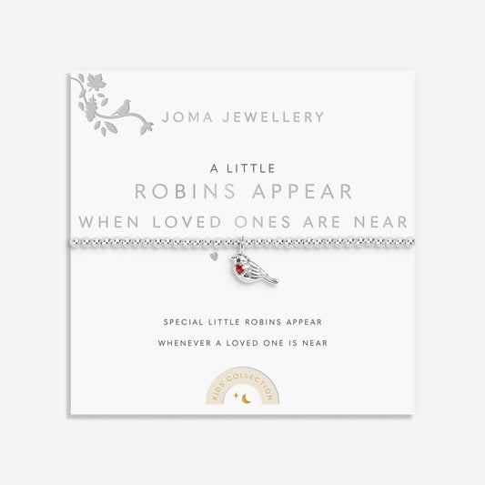 Kids' A Little 'Robins Appear When Loved Ones Are Near' Bracelet