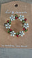 Wreath Brooch - Antique Gold W/Clear & Red Crys