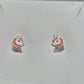 MULTI-COLOURED UNICORN HEAD EARRINGS