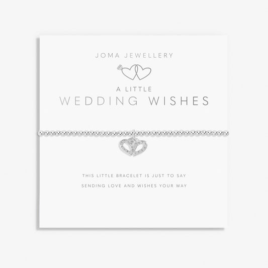 A Little 'Wedding Wishes' Bracelet in Silver Plating