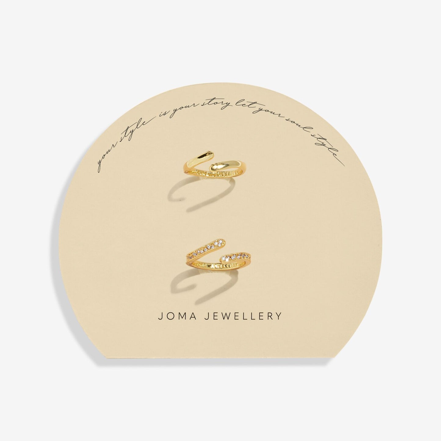 Soul Shine Organic Wave Ring Stack
