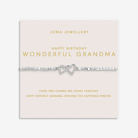 Forever Yours 'Happy Birthday Wonderful Grandma' Bracelet