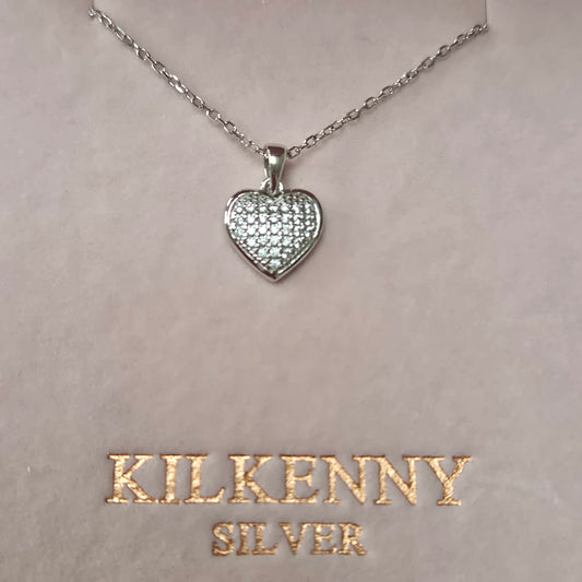 Criss cross heart necklace