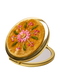EMBROIDERED MIRROR - MUSTARD FLOWER