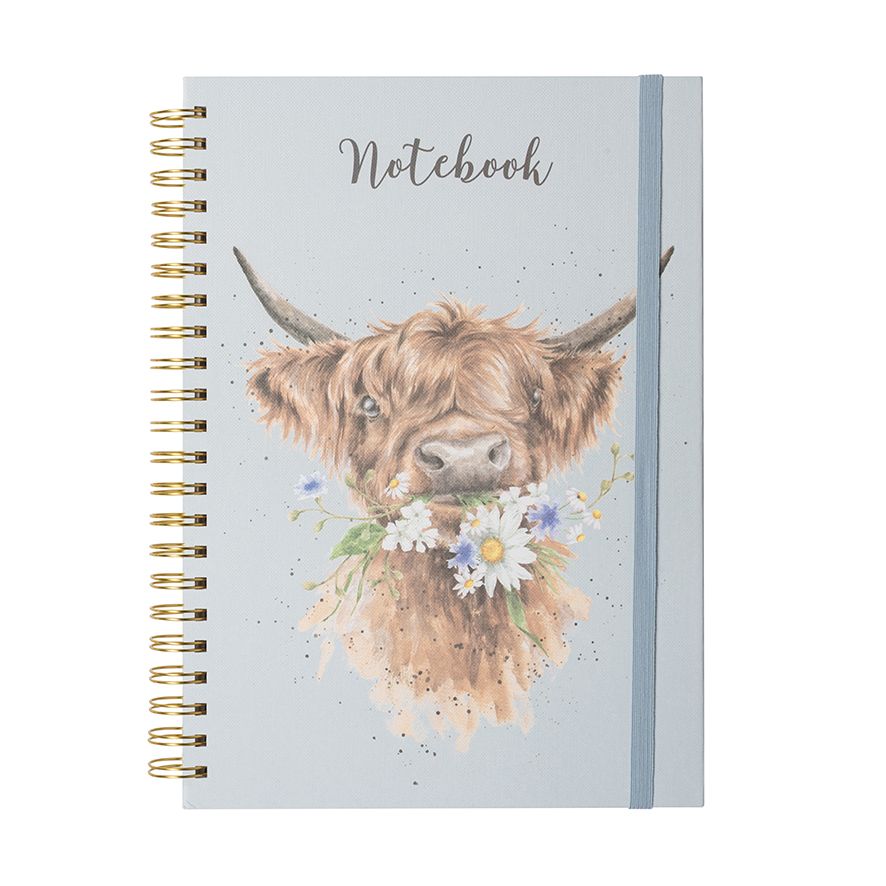 DAISY COO' HIGHLAND COW A4 NOTEBOOK