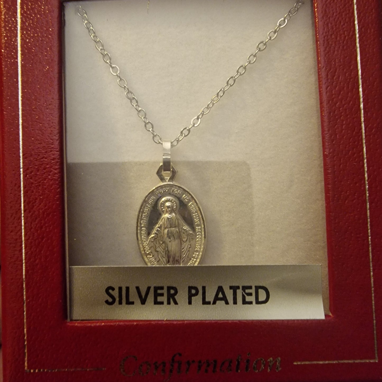 Confirmation Silver Plated/Miraculous