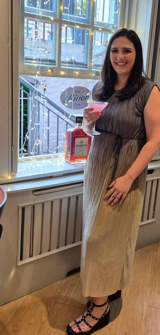 Xena Pleated Ombré Dress