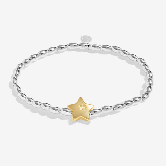 Christmas Wish 'Merry Christmas' Bracelet In Silver And Gold Plating