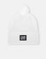 Knit Bobble Beanie in White